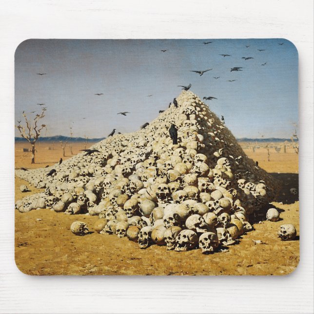 Mousepad Apoteose da Guerra (morte e destruição) (crânios) (Frente)