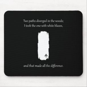 Mousepad Appalachian Trail White Blaze Paths Diverged