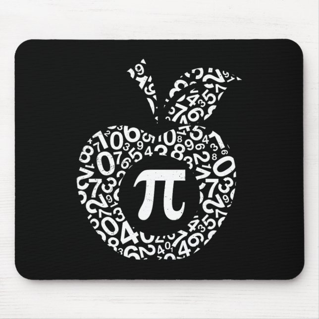 Mousepad Apple Pi Algebra Sinal Matemática Engraçado Presen (Frente)