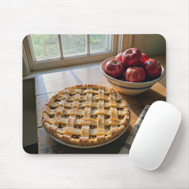 Mousepad Apple Pie By a Sunny Farmhouse Window (Com mouse)