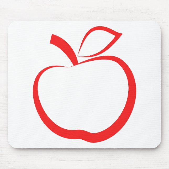 Mousepad Apple vermelho (Frente)