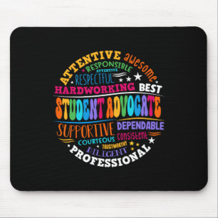 Mousepad Apreciação do defensor do aluno groovy de volta à