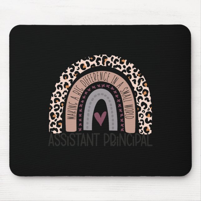 Mousepad Apreciação Principal Impressão Leopard Rainbow (Frente)
