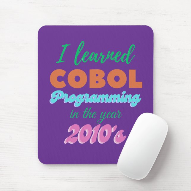 Mousepad Aprendi a Linguagem de Programação Cobol em 2010 (Com mouse)