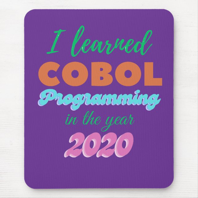 Mousepad Aprendi a Linguagem de Programação Cobol em 2020 (Frente)
