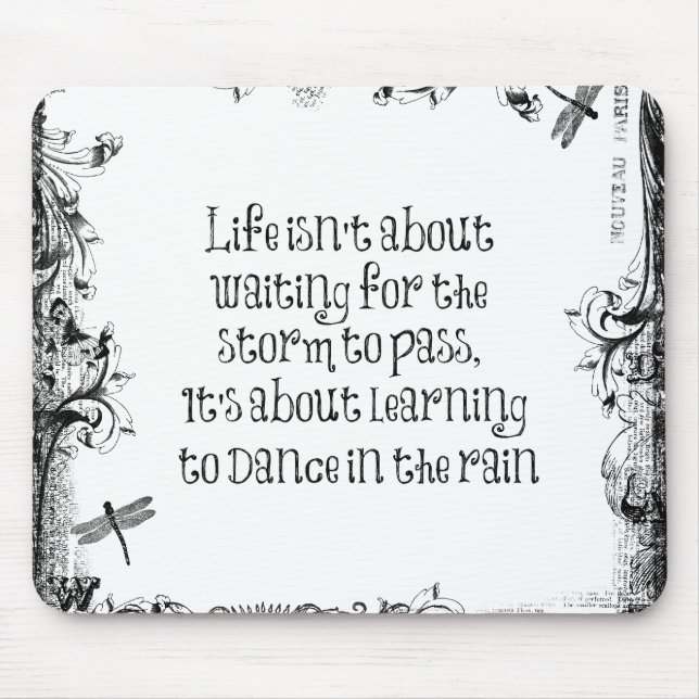 Mousepad Aprendizado Inspiracional para dançar na cotação d (Frente)