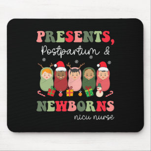 Mousepad Apresenta Postpartum E Recém-Nascidos Enfermeira E