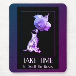 Mousepad Aproveite O Tempo E Seja Inspirador Rosa