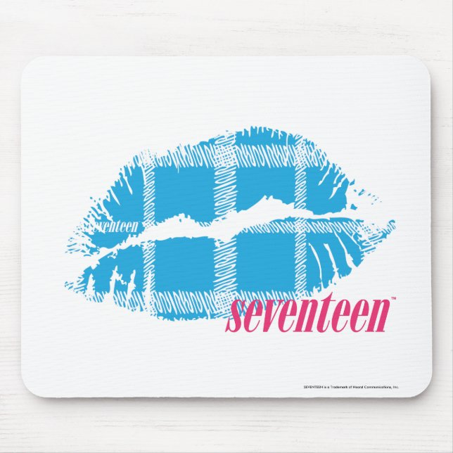 Mousepad Aqua da xadrez (Frente)