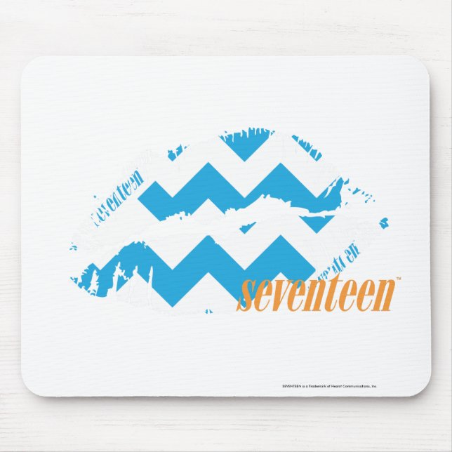 Mousepad Aqua do ziguezague (Frente)