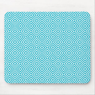 Mousepad Aqua geométrico do teste padrão da ilusão ópti