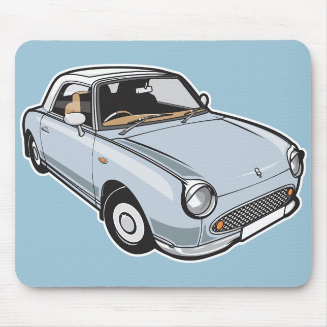 Mousepad Aqua pálido de Nissan Figaro (Frente)