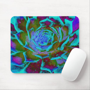 Mousepad Aquamarine e Sedum Rosette Verde Suculente