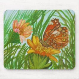 Mousepad Aquarela – Arte Floral Botânica Pintada à Mão