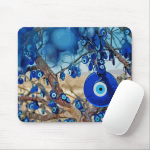 Mousepad Aquarela de árvore decorada com nazares