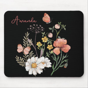 Mousepad Aquarela Flor Silvestre