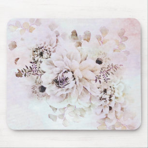 Mousepad Aquarela Floral Rosa