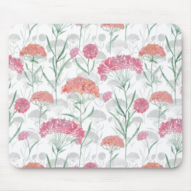 Mousepad Aquarela, flores. (Frente)