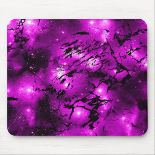 Mousepad Aquarela Galáxia de Mármore Luzes Cor-de-Rosa Prof