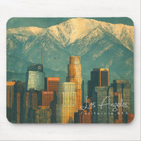 Aquarela Vintage de Los Angeles | Califórnia Retrô