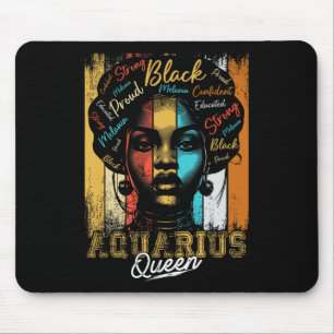 Mousepad Aquarius Queen Nascer Nov Dez Zodiodato História N