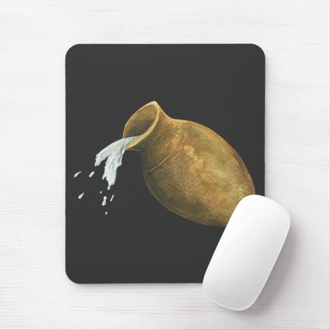 Mousepad Aquarius water bearer star sign zodiac astrologia (Com mouse)