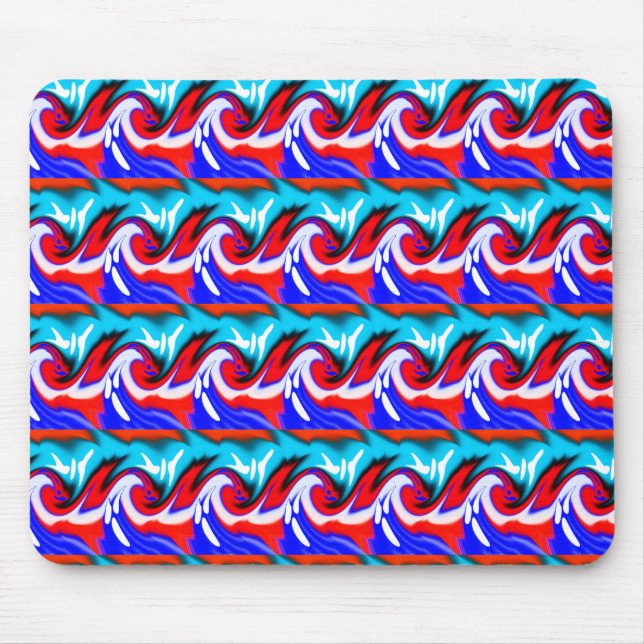 Mousepad Aquecimento faz ondas de arte (Frente)