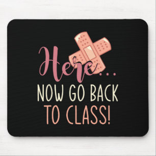 Mousepad Aqui Agora Volte Para Enfermeira De Enfermeiro De