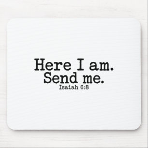 Mousepad Aqui Estou Senhor Envie-Me T Fé Cristã Religião