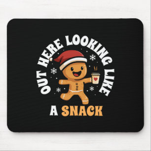 Mousepad Aqui fora parecendo um lanche Café Biscoito de Gen