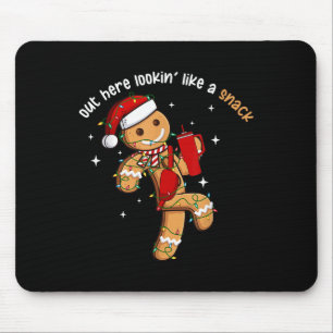 Mousepad Aqui fora parecendo um lanche Luz engraçada de Nat