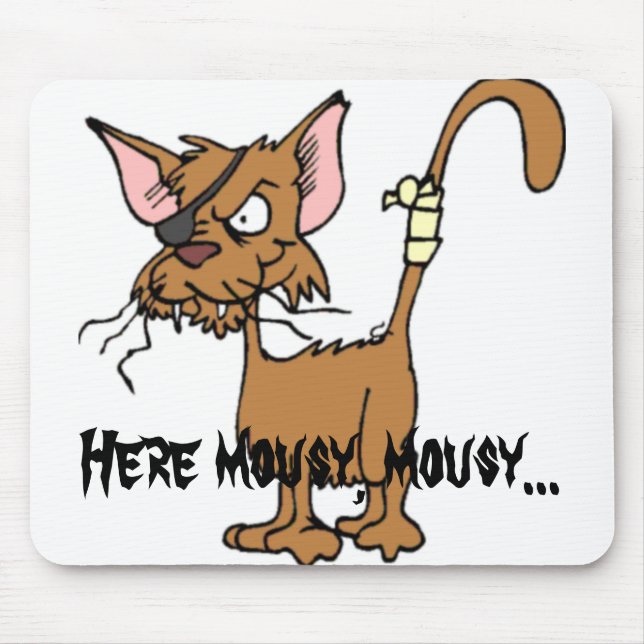 Mousepad Aqui mousy. (Frente)