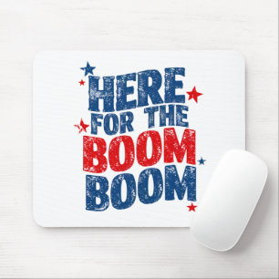 Mousepad Aqui para O Boom 4 de Julho Patriótico 