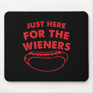 Mousepad Aqui Para O Cachorro Quente Engraçado 4 De Julho