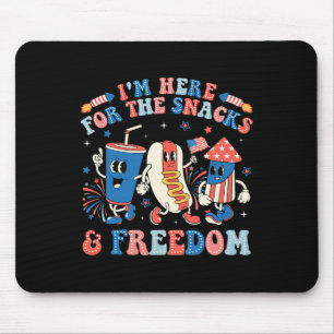 Mousepad Aqui Para Os Cachorros E Garota Da Liberdade