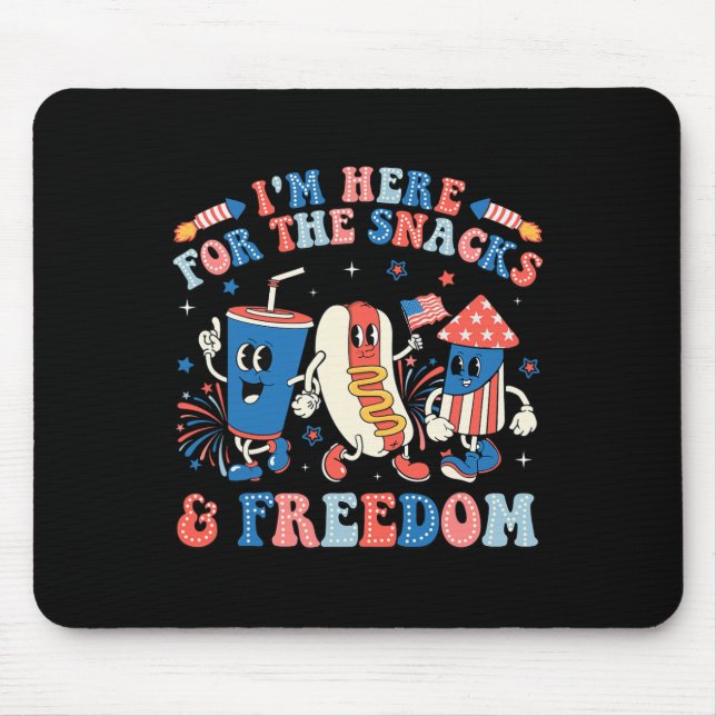 Mousepad Aqui Para Os Cachorros E Garota Da Liberdade (Frente)