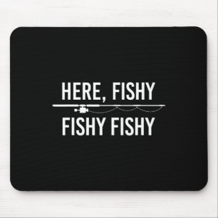 Mousepad Aqui Peixes Engraçados Engraçando Pai De Pesca Pes