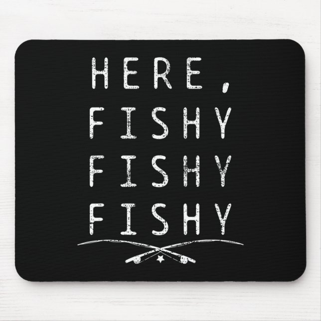 Mousepad Aqui Pescando Pescador  (Frente)