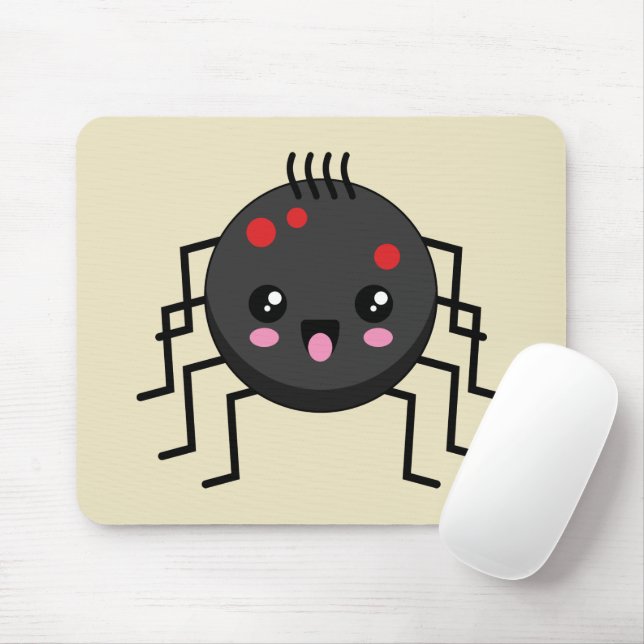 Mousepad Aranha Kawaii Cute (Com mouse)