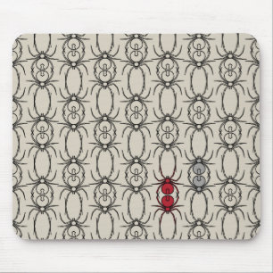 Mousepad Aranhas - Branco Osso e Preto Bato