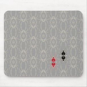 Mousepad Aranhas - Cinza fantasma e Travesseiro decorativo