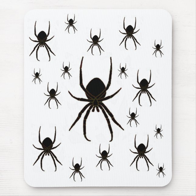 Mousepad Aranhas pretas, aracnídeo (Frente)