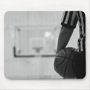 Mousepad Arbitre o tempo para fora (basquetebol) Mous preto