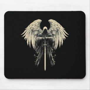 Mousepad Arcanjo Gabriel Anjo Cristão Guerreiro Católico