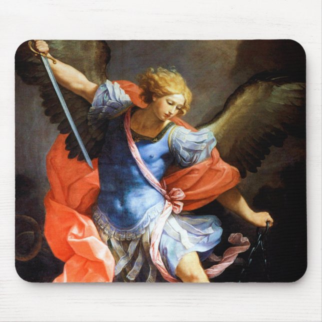 Mousepad Archangel Michael trSample Satã Guido Reni (Frente)