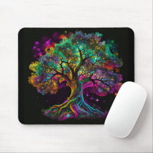 Mousepad Arco Arco-Íris Colorido Firefly Trabalho de arte m