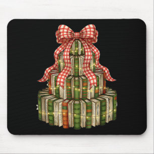 Mousepad Arco Coquete Christmas Livros Árvore de Natal Bibl