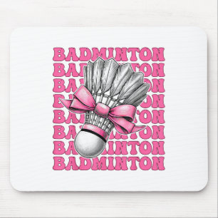 Mousepad Arco de Badminton Jogadora Shuttle Girl Mãe Pin