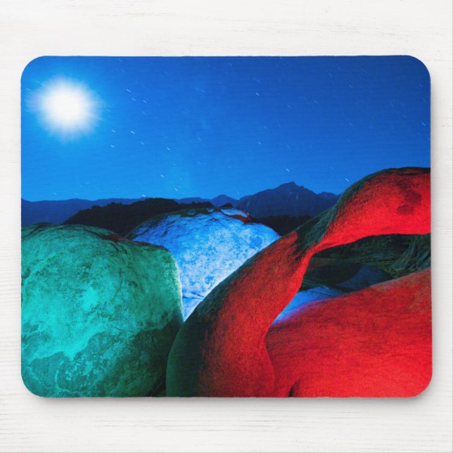 Mousepad Arco de Möbius & Rochas | Alabama Hills, Califórni (Frente)