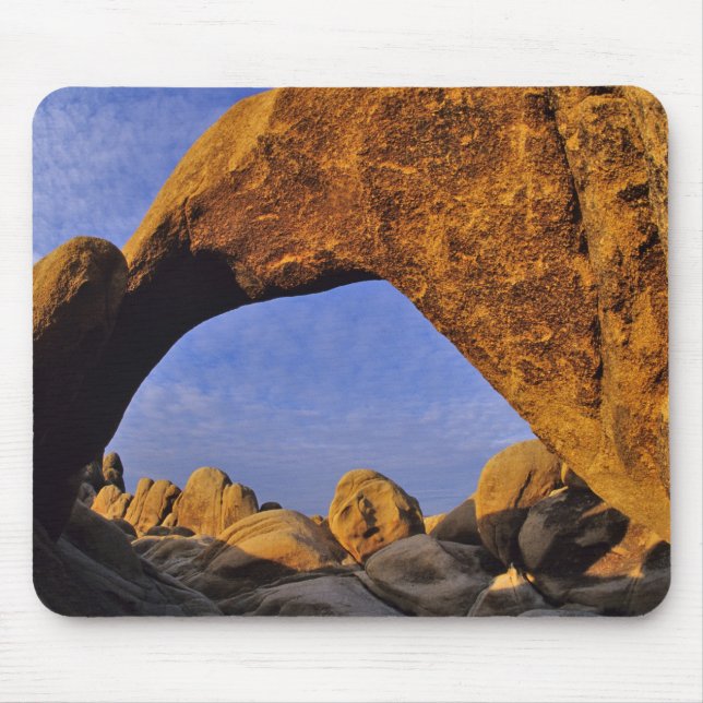 Mousepad Arco de rocha no Parque Nacional da Árvore de Josu (Frente)